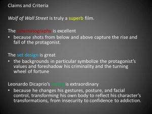 Sample Outline for Film Evaluation.