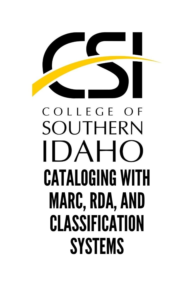 Cover image for Cataloging with MARC, RDA, and Classification Systems